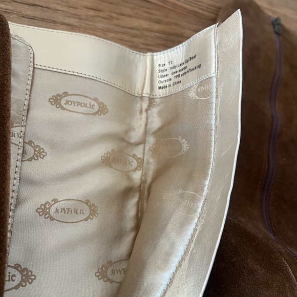 Joyfolie Indy Leather Boot in Brown Y3 - Picture 10 of 11